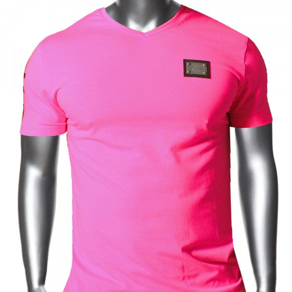 T-SHIRT EKOI 2014 GOLA V ROSA-FLUORESCENTE T-SHIRT EKOI 2014 GOLA V ROSA-FLUORESCENTE