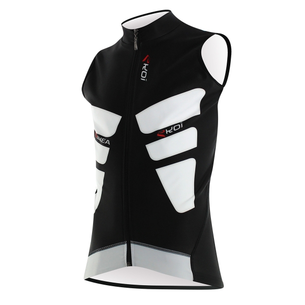 Gilet EKOI Perfolinea blanc noir Gilet EKOI Perfolinea blanc noir