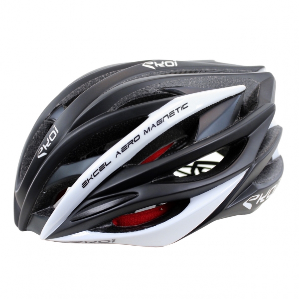 CASCO EKOI EKCEL MAGNETIC EVO2 NEGRO MAT BLANCO CASCO EKOI EKCEL MAGNETIC EVO2 NEGRO MAT BLANCO