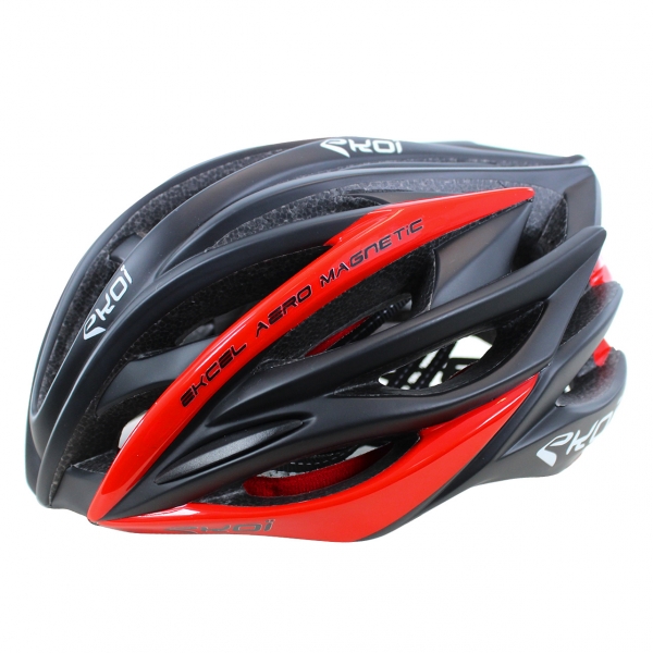 HELM EKOI EKCEL MAGNETIC EVO2 MAT ZWART ROOD HELM EKOI EKCEL MAGNETIC EVO2 MAT ZWART ROOD