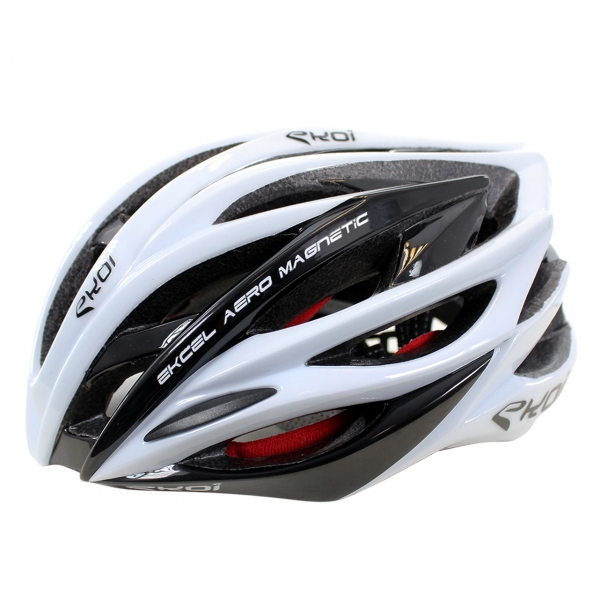 CASQUE EKOI EKCEL MAGNETIC EVO2 BLANC NOIR CASQUE EKOI EKCEL MAGNETIC EVO2 BLANC NOIR