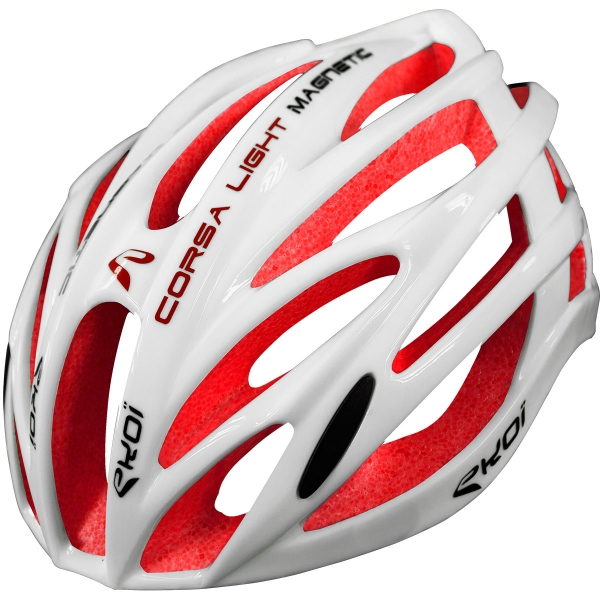 EKOI CORSA LIGHT WHITE & RED HELMET EKOI CORSA LIGHT WHITE & RED HELMET