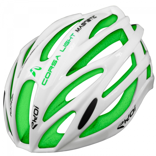 CASCO EKOI CORSA LIGHT Blanco Verde CASCO EKOI CORSA LIGHT Blanco Verde