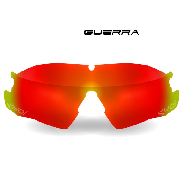 Verre GUERRA Revo rouge Cat-3 Verre GUERRA Revo rouge Cat-3