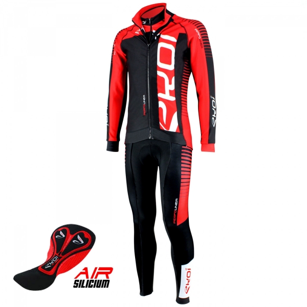 EKOI PERFOLINEA red winter cycling 3-item bundle EKOI PERFOLINEA red winter cycling 3-item bundle