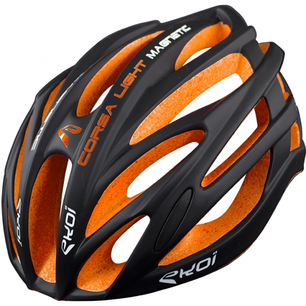 Casco EKOI CORSA LIGHT negro y naranja Casco EKOI CORSA LIGHT negro y naranja
