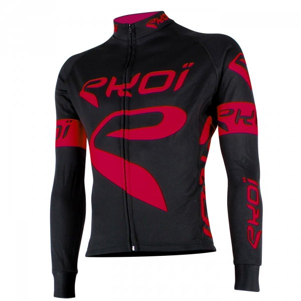 Maglia inverno EKOI Team nero rosso Maglia inverno EKOI Team nero rosso