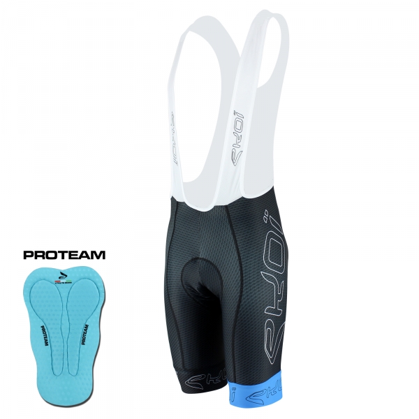 Calções justos com alças EKOI CARBON FIBER preto azul Calções justos com alças EKOI CARBON FIBER preto azul
