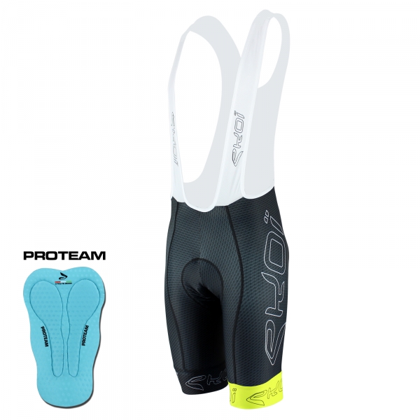 Kraťasy EKOI CARBON FIBER, černá-fluorescenční žlutá Kraťasy EKOI CARBON FIBER, černá-fluorescenční žlutá