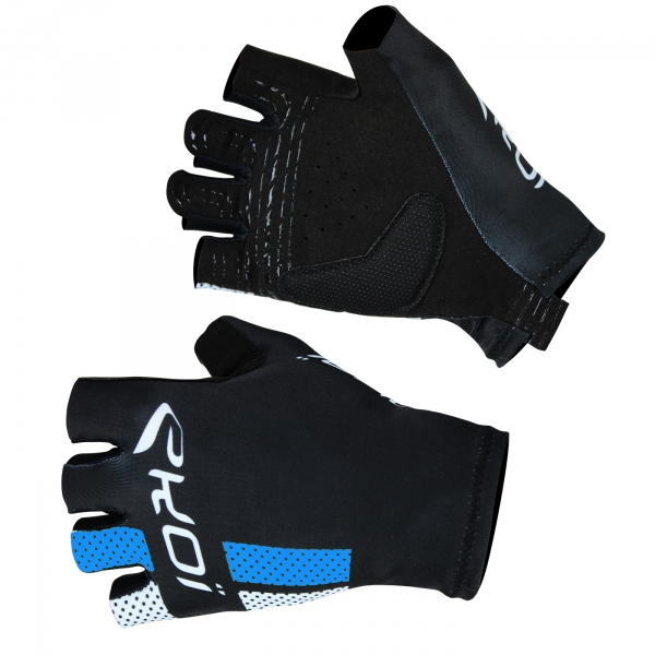EKOI Comp10 black & blue summer cycling gloves EKOI Comp10 black & blue summer cycling gloves