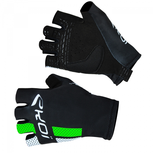 Rękawice letnie EKOI COMP10 Czarno-zielone fluo Rękawice letnie EKOI COMP10 Czarno-zielone fluo