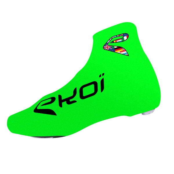 Surchaussures vélo été EKOI COMP 2017 Vert fluo Surchaussures vélo été EKOI COMP 2017 Vert fluo