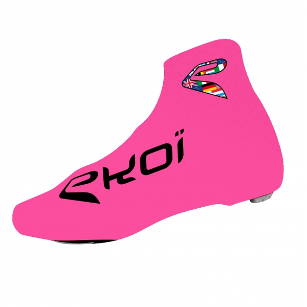 Capas para calçado ciclismo verão EKOI COMP 2017 Rosa fluorescente Capas para calçado ciclismo verão EKOI COMP 2017 Rosa fluorescente