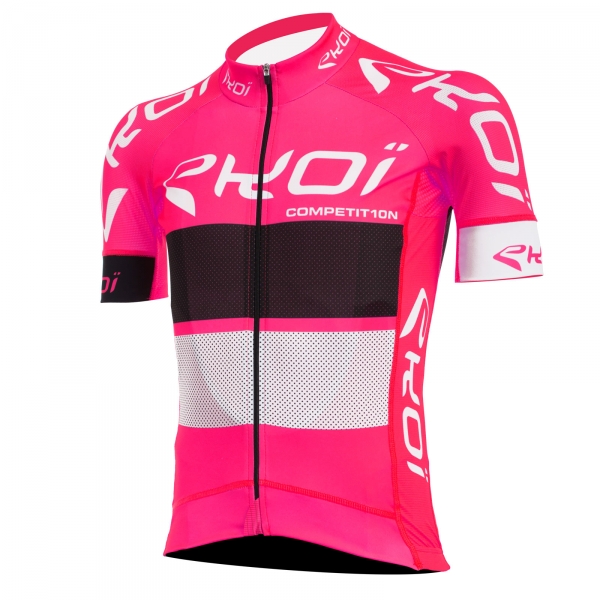 EKOI COMP10 pink, black & white short sleeve jersey EKOI COMP10 pink, black & white short sleeve jersey