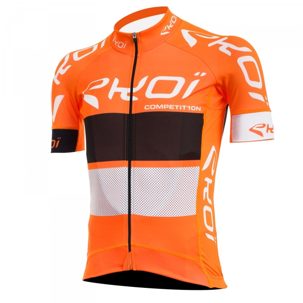 EKOI COMP10 orange, black & white short sleeve jersey EKOI COMP10 orange, black & white short sleeve jersey