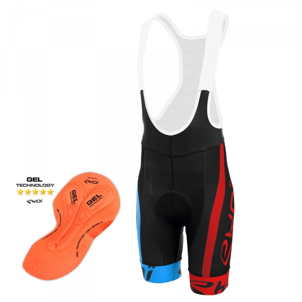 Cuissard EKOI COMP10 GEL BREATH Noir bleu rouge Cuissard EKOI COMP10 GEL BREATH Noir bleu rouge
