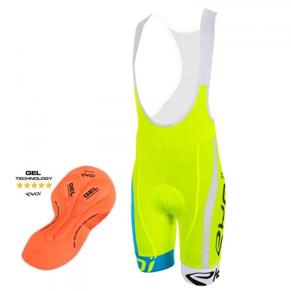 Cuissard EKOI COMP10 GEL BREATH Jaune bleu blanc Cuissard EKOI COMP10 GEL BREATH Jaune bleu blanc