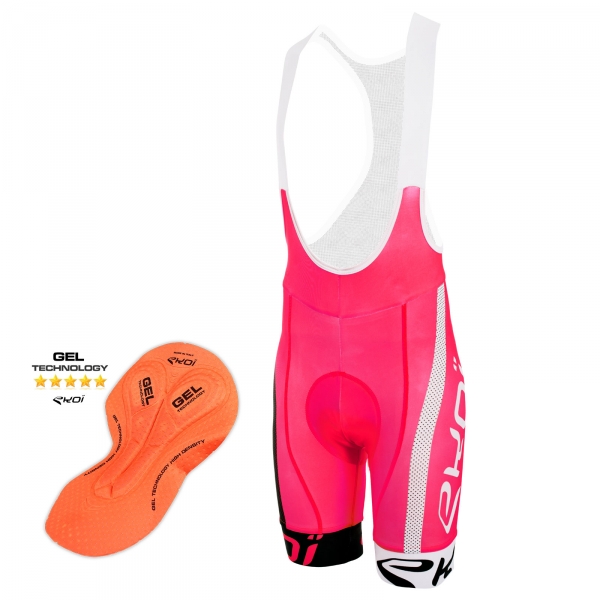 Culotte Bike Corto EKOI COMP10 GEL BREATH Rosa negro blanco Culotte Bike Corto EKOI COMP10 GEL BREATH Rosa negro blanco