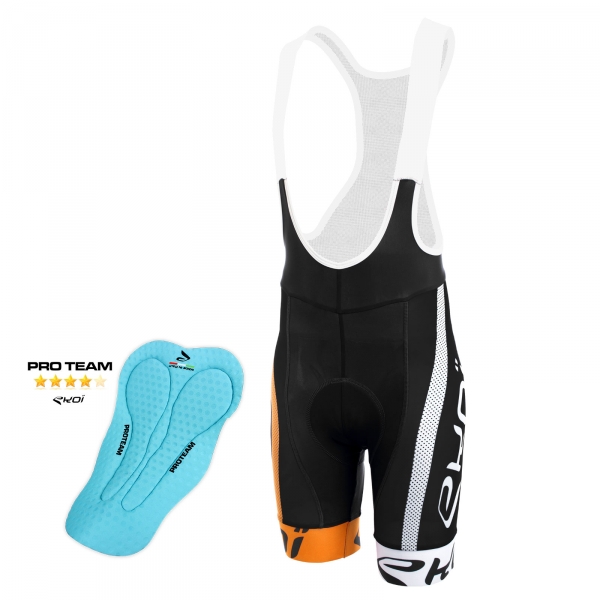 Culotte Bike Corto EKOI COMP10 PROTEAM Negro naranja blanco Culotte Bike Corto EKOI COMP10 PROTEAM Negro naranja blanco