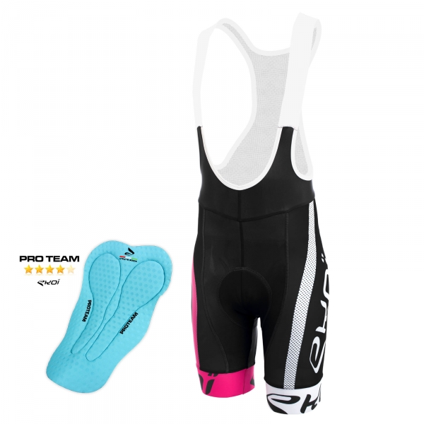 Cuissard EKOI COMP10 PROTEAM Noir rose blanc Cuissard EKOI COMP10 PROTEAM Noir rose blanc
