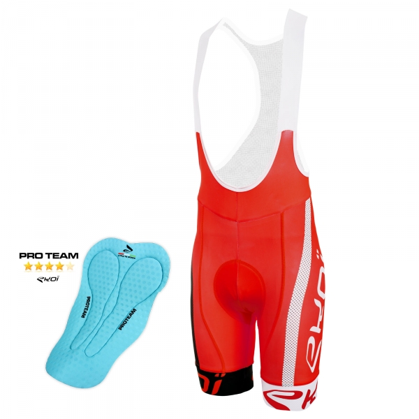 Culotte Bike Corto EKOI COMP10 PROTEAM Rojo negro blanco Culotte Bike Corto EKOI COMP10 PROTEAM Rojo negro blanco