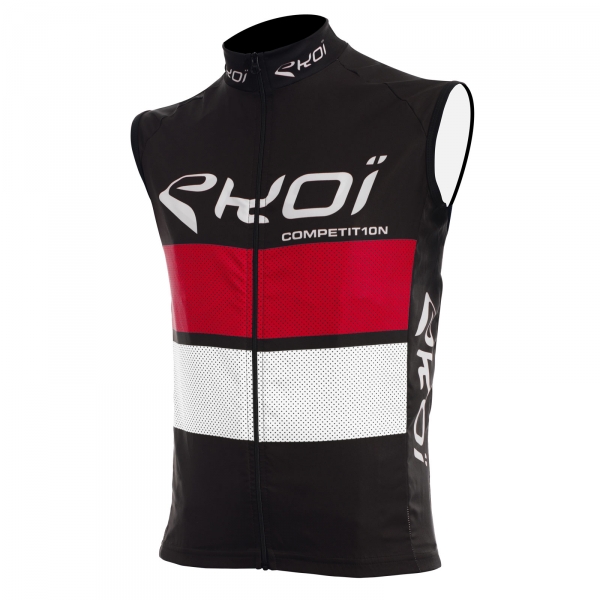 Chaleco cortavientos EKOI COMP10 Negro rojo blanco Chaleco cortavientos EKOI COMP10 Negro rojo blanco