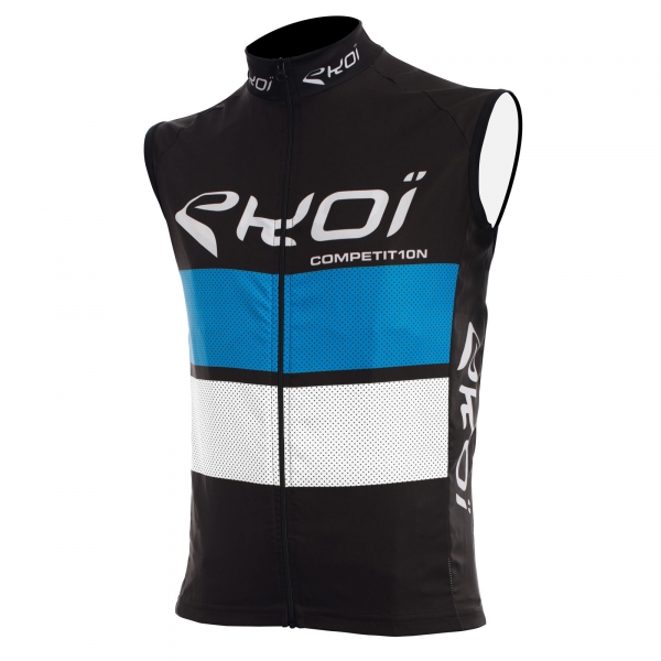Gilet coupe vent EKOI COMP10 Noir bleu blanc Gilet coupe vent EKOI COMP10 Noir bleu blanc