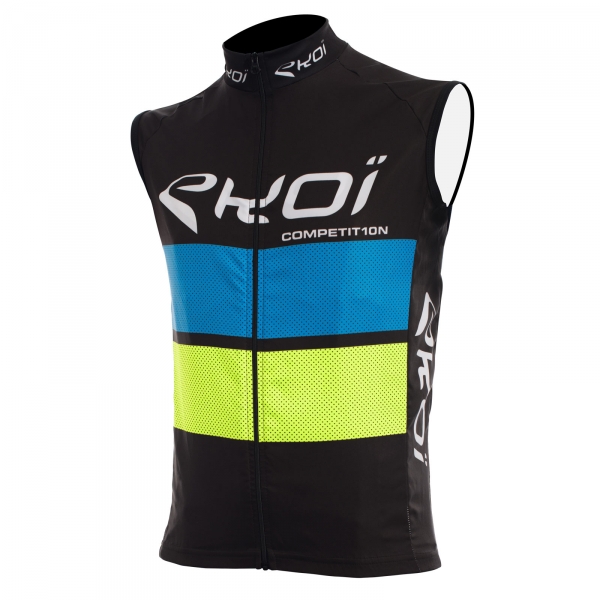 EKOI COMP10 black, blue and yellow windproof gilet EKOI COMP10 black, blue and yellow windproof gilet