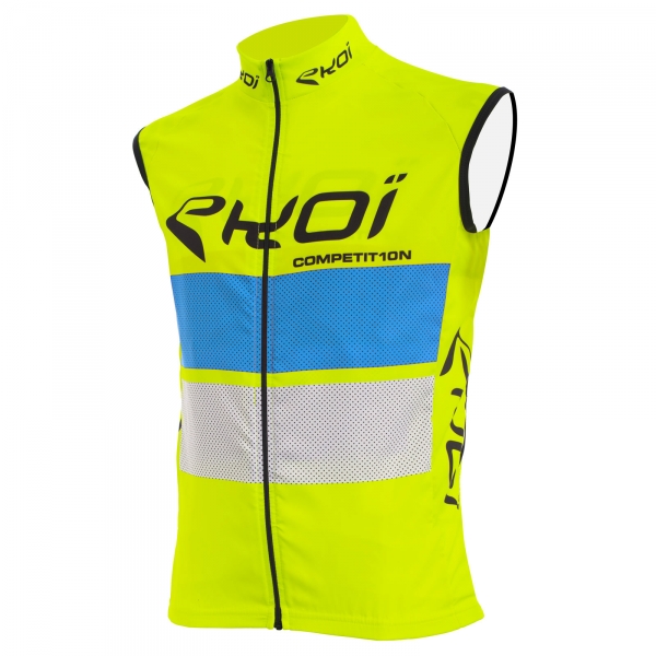 Chaleco cortavientos EKOI COMP10 Amarillo azul blanco Chaleco cortavientos EKOI COMP10 Amarillo azul blanco