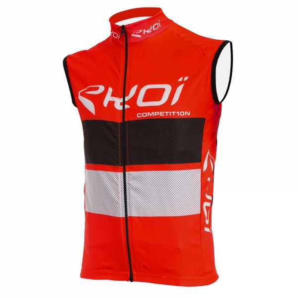 EKOI COMP10 red, black and white windproof gilet EKOI COMP10 red, black and white windproof gilet