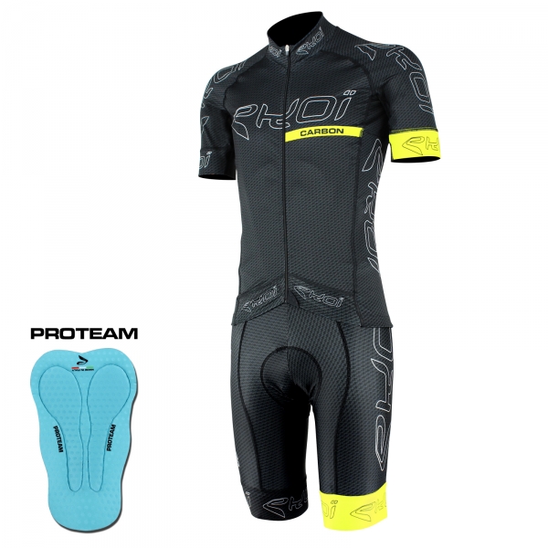 SET EKOI CARBON VEZEL ZWART GEELFLUO SET EKOI CARBON VEZEL ZWART GEELFLUO