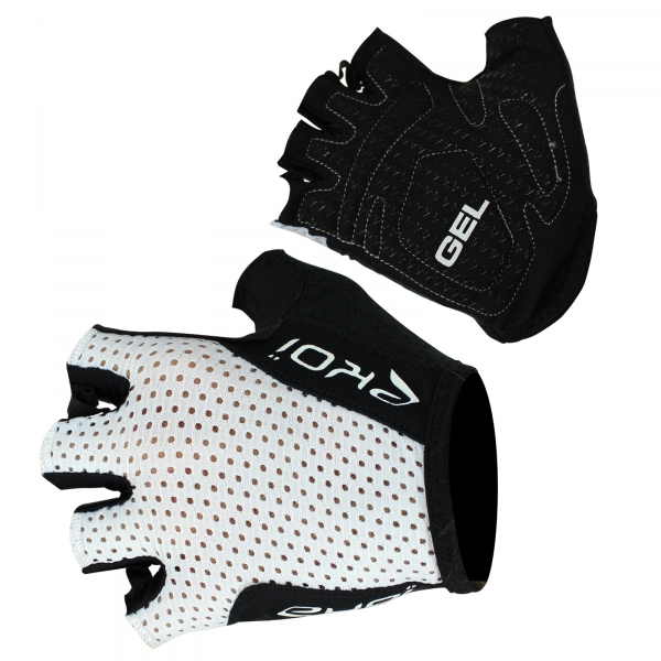 EKOI COMP10 white Gel short-fingered cycling gloves EKOI COMP10 white Gel short-fingered cycling gloves