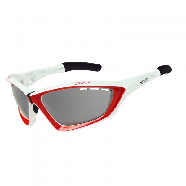 EKOI Fit First limited edition white & red sunglasses grey Cat 1-2 photochromic lens EKOI Fit First limited edition white & red sunglasses grey Cat 1-2 photochromic lens