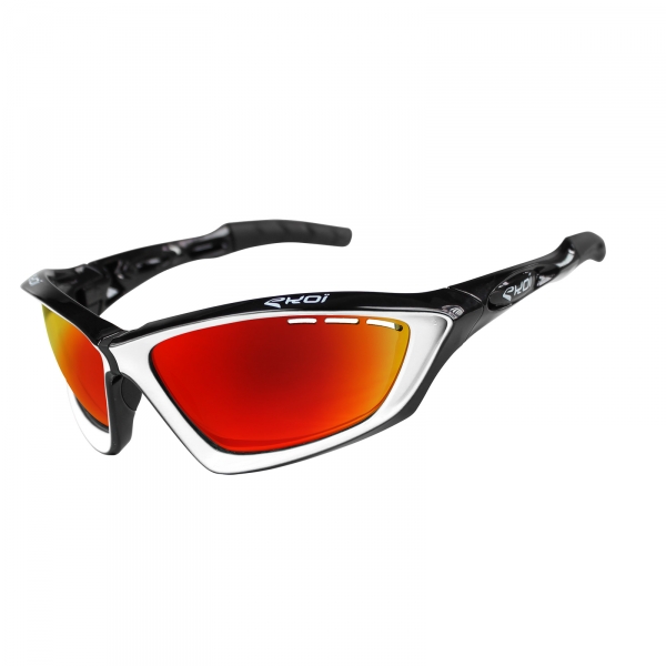 EKOI Fit First limited edition black & white sunglasses Revo red lens EKOI Fit First limited edition black & white sunglasses Revo red lens