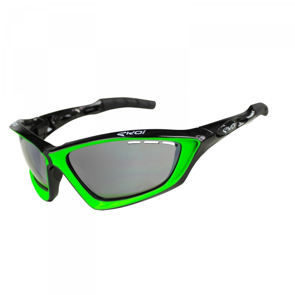 EKOI Fit First limited edition black & green sunglasses grey Cat 1-2 photochromic lens EKOI Fit First limited edition black & green sunglasses grey Cat 1-2 photochromic lens