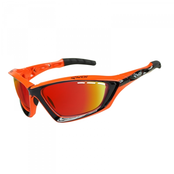 EKOI Fit First limited edition black & orange sunglasses Revo red lens EKOI Fit First limited edition black & orange sunglasses Revo red lens