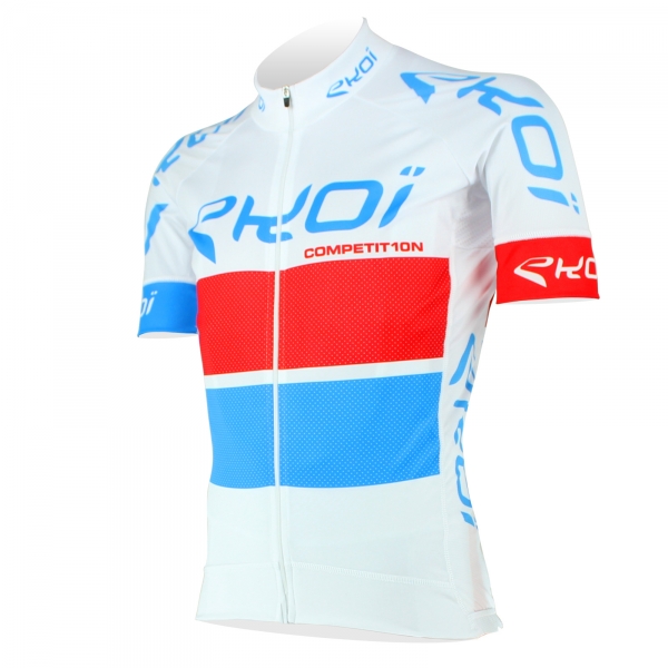 Maillot EKOI COMP10 Blanc Rouge Bleu Maillot EKOI COMP10 Blanc Rouge Bleu
