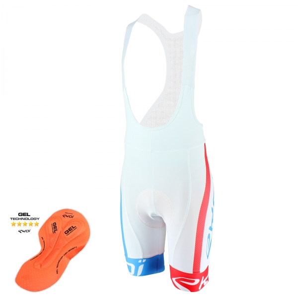 Cuissard EKOI COMP10 GEL BREATH Blanc Rouge Bleu Cuissard EKOI COMP10 GEL BREATH Blanc Rouge Bleu