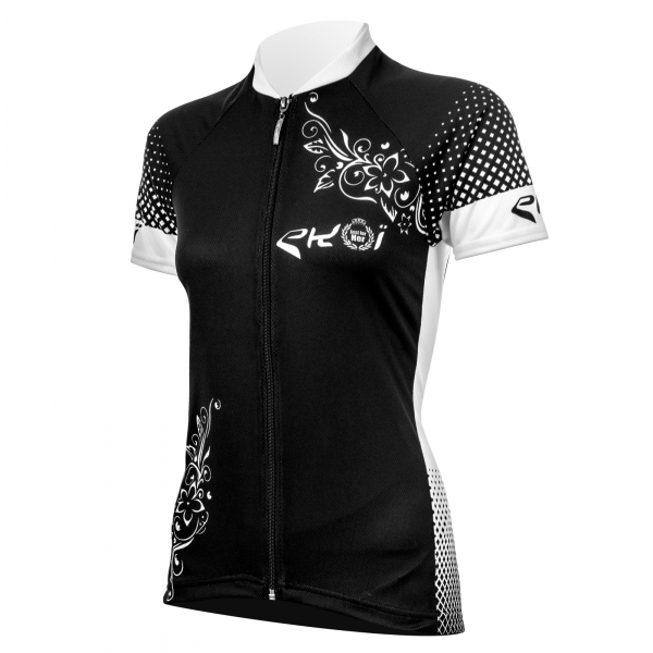 Cykeltrøje til damer EKOI JUST FOR HER 2017 med korte ærmer i Sort Cykeltrøje til damer EKOI JUST FOR HER 2017 med korte ærmer i Sort