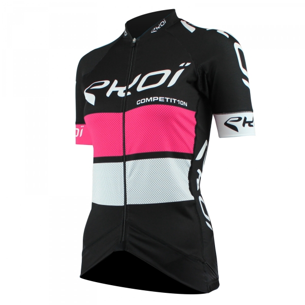 EKOI Ladies COMP10 Black, Pink & White short sleeve Jersey EKOI Ladies COMP10 Black, Pink & White short sleeve Jersey