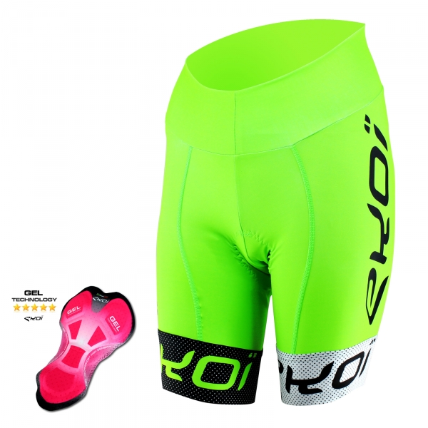 Cuissard femme EKOI COMP10 Gel Vert Noir Blanc Cuissard femme EKOI COMP10 Gel Vert Noir Blanc