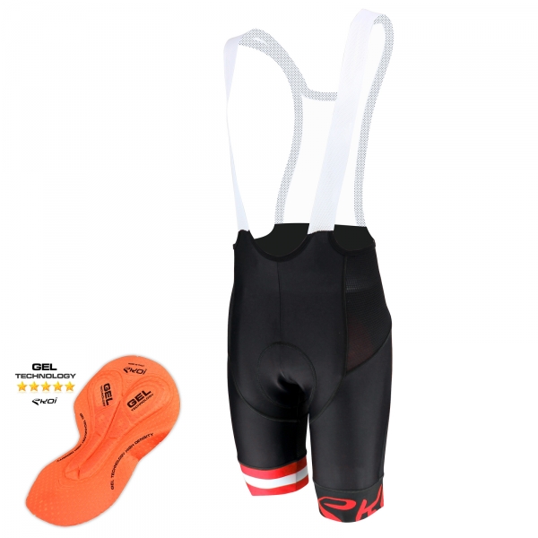 Culotte bike corto EKOI Corsa Light GEL Rojo Culotte bike corto EKOI Corsa Light GEL Rojo
