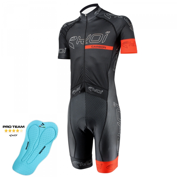 Combinaison EKOI CARBONE FIBER Proteam Noir Rouge Combinaison EKOI CARBONE FIBER Proteam Noir Rouge
