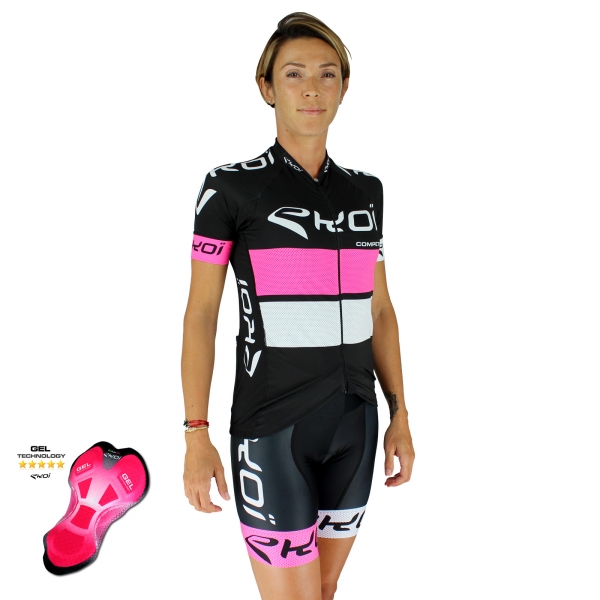 Pack femme EKOI COMP10 Gel Noir Rose Blanc Pack femme EKOI COMP10 Gel Noir Rose Blanc