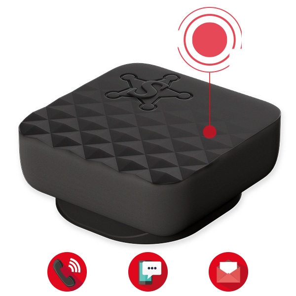 EKOI SECURE Black connected SOS button EKOI SECURE Black connected SOS button