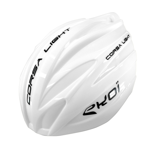 White removable aero shell for the EKOI CORSA LIGHT 2 helmet White removable aero shell for the EKOI CORSA LIGHT 2 helmet