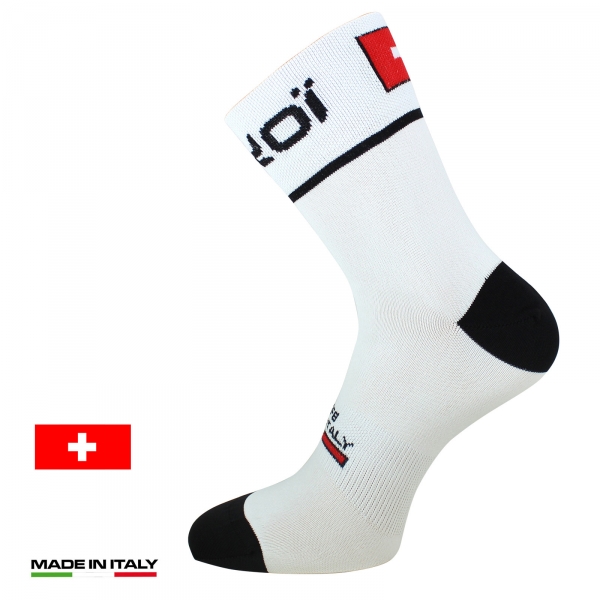 Meias de ciclismo de verão EKOI NATION Branco Suíça - EKOI Meias de ciclismo de verão EKOI NATION Branco Suíça - EKOI