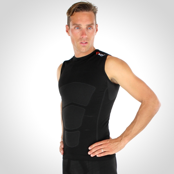 Camisola EKOI RUN sem mangas Preto Camisola EKOI RUN sem mangas Preto