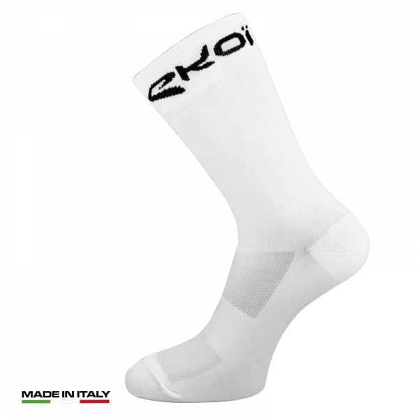 Meias de ciclismo de verão EKOI Sunlight Brancas Meias de ciclismo de verão EKOI Sunlight Brancas