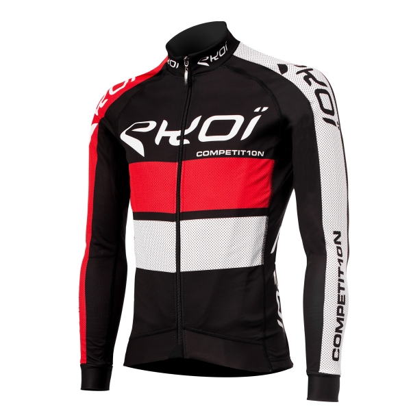 EKOI COMP10 Black / Red long sleeve cycling jersey EKOI COMP10 Black / Red long sleeve cycling jersey